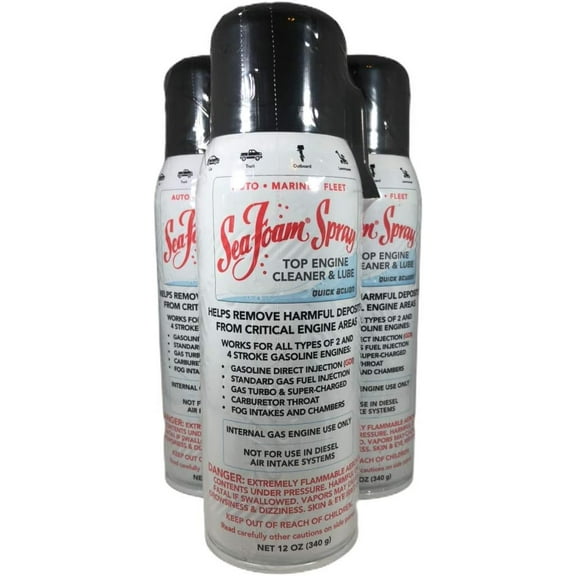 SS14 Sea Foam Spray Quick Acting Top Engine Cleaner and Lube 12oz 3 Pack