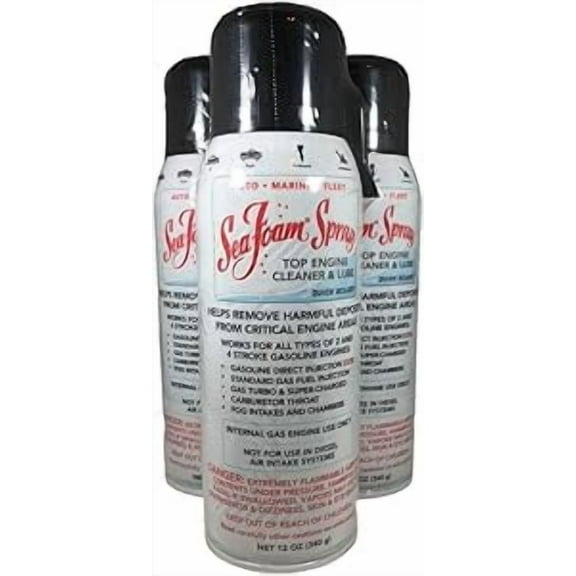 SS14 Sea Foam Spray Quick Acting Top Engine Cleaner and Lube 12oz 3 Pack