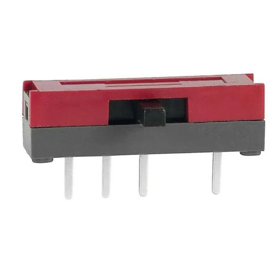 SS14SDH2 Switch Slide ON ON ON SP3T Side Slide 0.1A 30VDC 10000Cycles PC Pins Thru-Hole