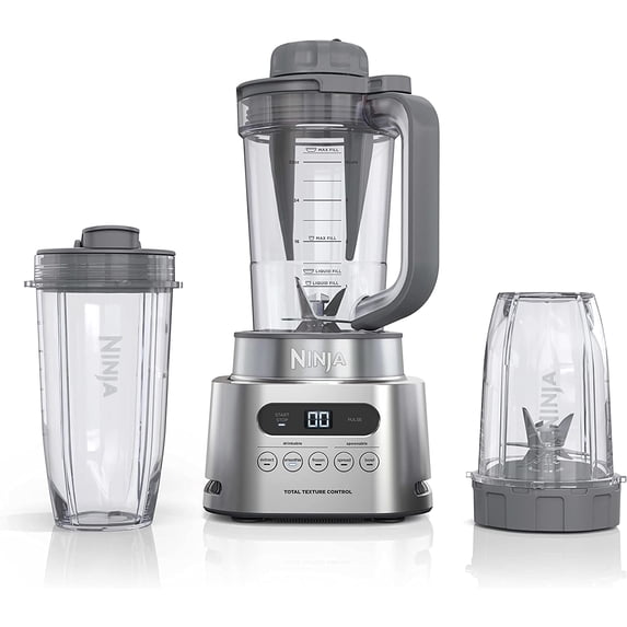 SS151 TWISTi Blender DUO, High-Speed 1600 WP Smoothie Maker & Nutrient Extractor* 5 Functions Smoothie, Spreads & More, smartTORQUE, 34-oz. Pitcher & (2) To-Go Cups, Gray