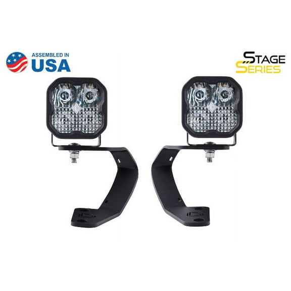 SS3 LED Ditch Light Kit for 2010-2021 Toyota 4Runner Sport White Combo Diode Dynamics