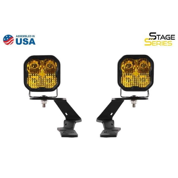 Diode Dynamics 19-21 Ford Ranger Pro SS3 LED Ditch Light Kit - Yellow Combo