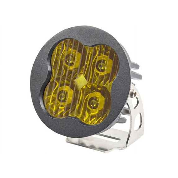 SS3 LED Pod Max Yellow SAE Fog Round Pair Diode Dynamics