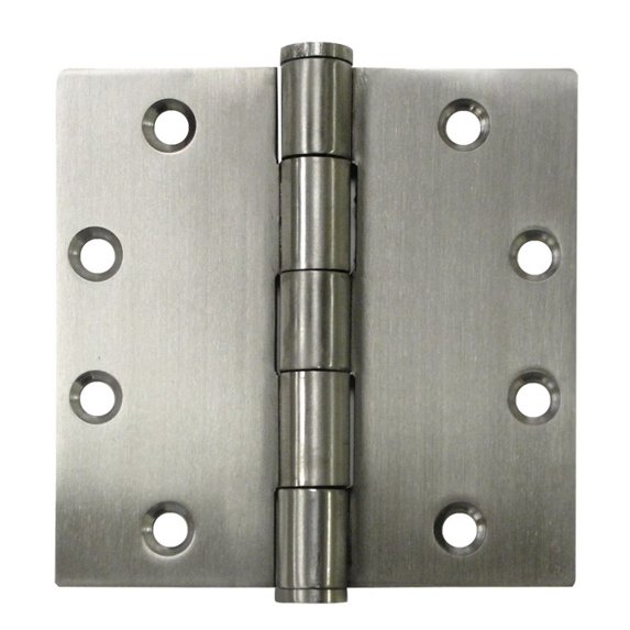 SS45NBU32D 4-1/2" x 4-1/2" Square Hinge; Satin Stainless Steel Finish