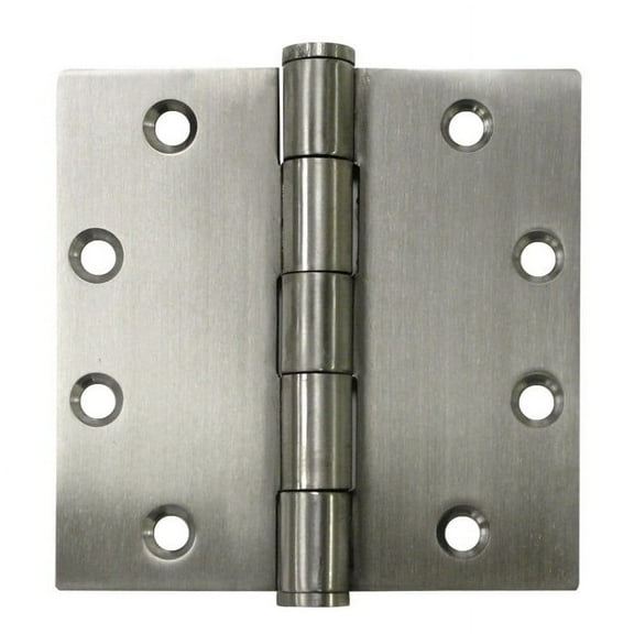 SS45NBU32D 4-1/2" x 4-1/2" Square Hinge; Satin Stainless Steel Finish