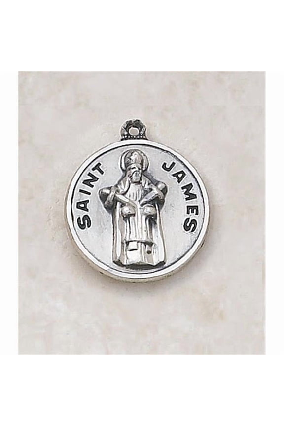 SS727-25 Sterling Patron Saint James Medal