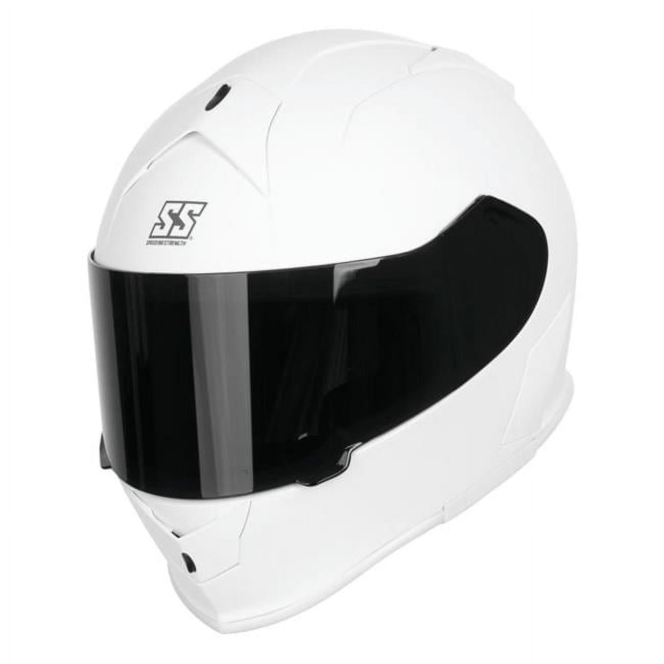 SS900 Solid Speed Full Face Helmet, Matte White - Small