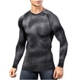 thumbnail image 1 of SSAAVKUY Compression Shirts for Men Long Sleeve Running Guard Athletic Workout Tops Gym Undershirts Riding Running Baselayers Black 10, 1 of 8