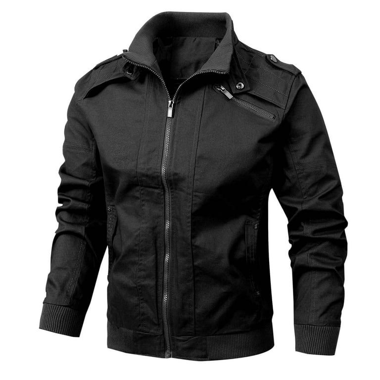 New British Fashion Stand Collar Leather Sleeve Baseball Men's Jacket New British Fashion Stand Collar Leather Sleeve Baseball Men's Jacket