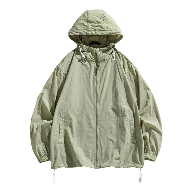 Army green windbreaker jacket discount
