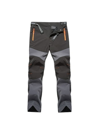 Men Outdoor Sport Hiking Trousers Thick Fleece Lined Climbing Skiing Shell  Pants