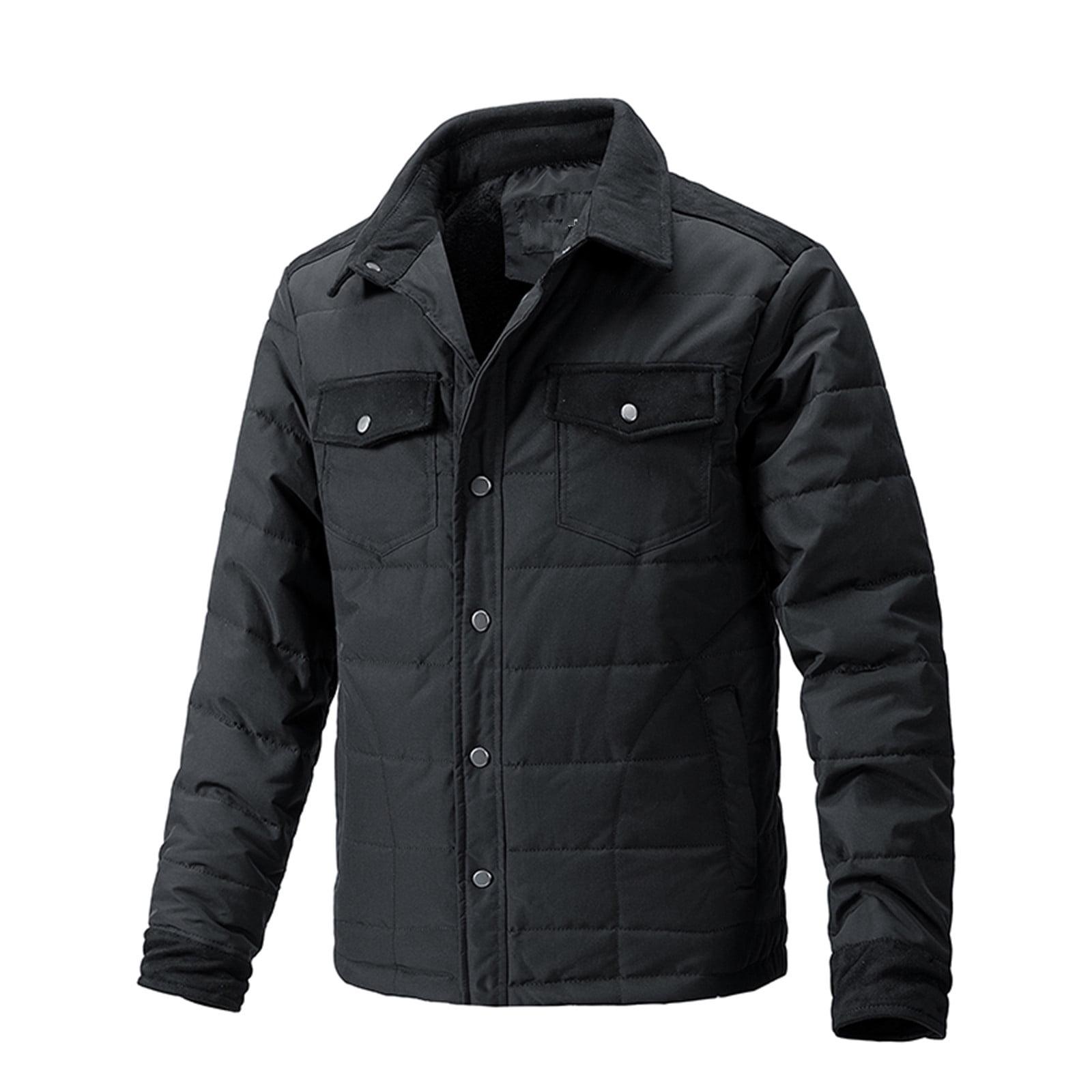 Mens quilted winter jackets deals