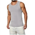 thumbnail image 1 of SSAAVKUY Men's Tank Tops Workout Sleeveless T-Shirts Summer Fashion Fitness Athletic Gym Training Shirts Quick Dry Vest Gray 6, 1 of 4