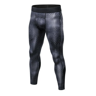 SSAAVKUY Men's Thermal Compression Pants, Athletic Sports Leggings & Running Tights, Wintergear Base Layer Bottoms for Workout Basketball Black 8