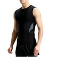 thumbnail image 1 of SSAAVKUY Savings Men's Compression Tank Top Fitness Sleeveless Athletic Base Layer Quick Dry Undershirts Muscle Gym Tank Tops Gray 16, 1 of 6