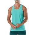 thumbnail image 1 of SSAAVKUY Savings Men's UPF 50+ Tank Top Quick Dry Summer Workout Muscle Sleeveless Shirts for Swim Beach Bodybuilding T Shirts Green XL, 1 of 8