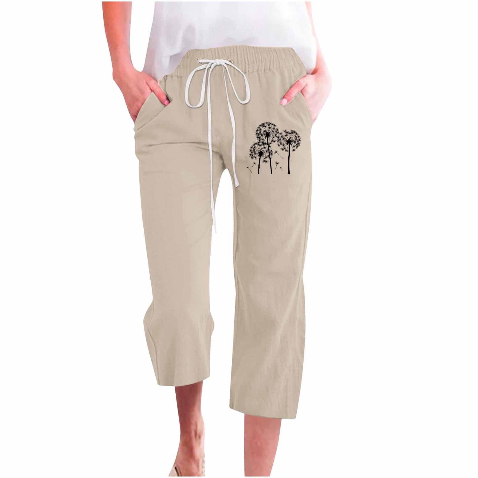 SSAAVKUY Women's Fashion Cargo Capris Hiking Pants Lightweight Quick