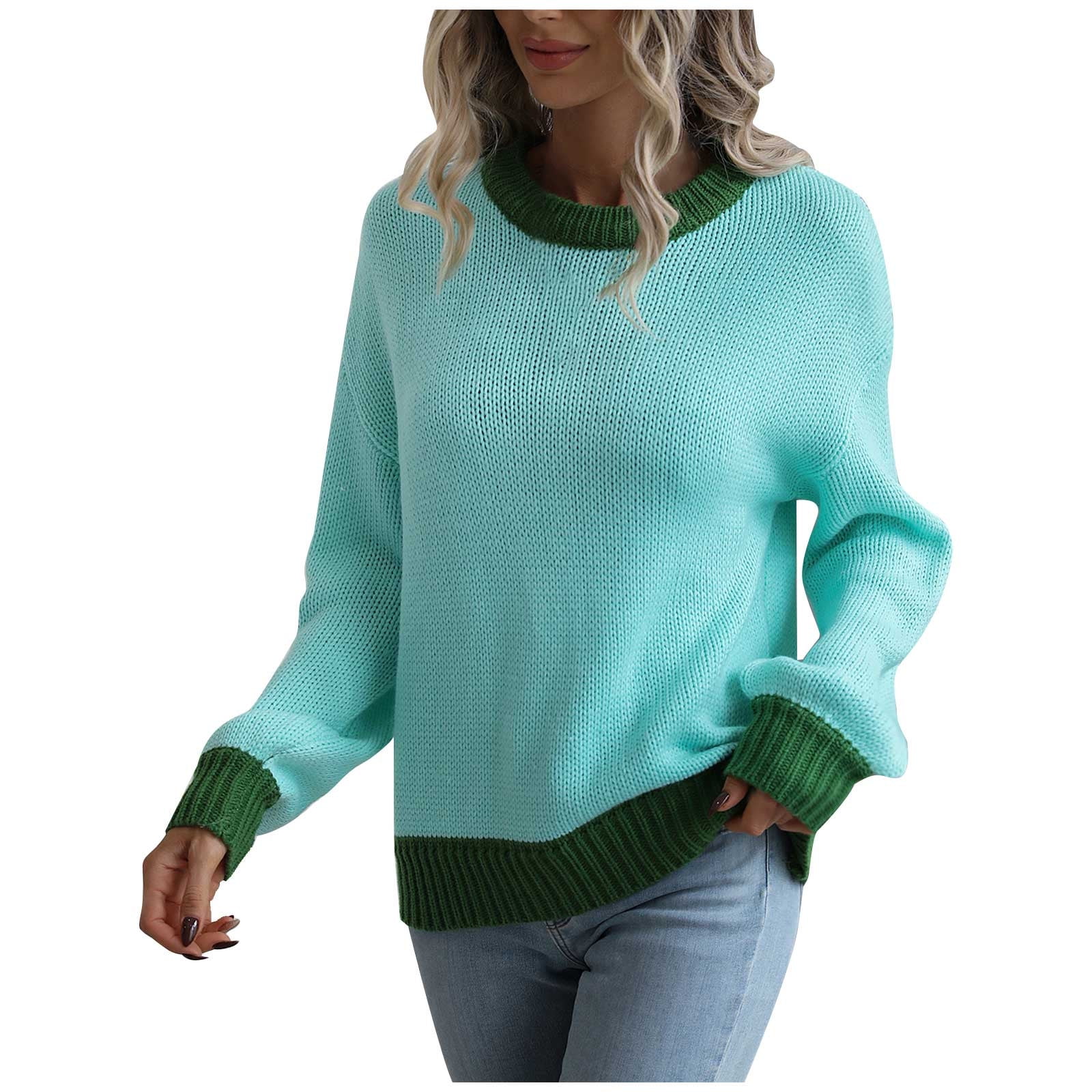 Color block shop tunic sweater