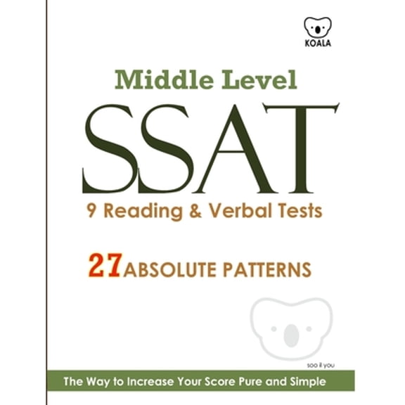 Pre-Owned SSAT 9 Reading & Verbal Tests: +20 Hidden Rules in Verbal (Paperback) 1540783146 9781540783141