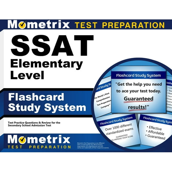 SSAT Elementary Level Flashcard Study System : SSAT Test Practice Questions & Review for the Secondary School Admission Test (Cards)