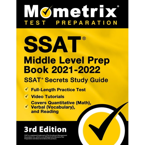 SSAT Middle Level Prep Book 2021-2022 - SSAT Secrets Study Guide [3rd Edition]