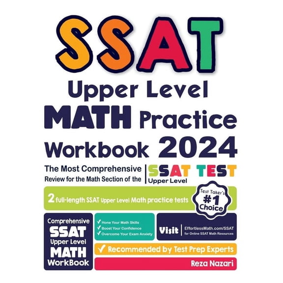 SSAT Upper Level Math Practice Workbook: The Most Comprehensive Review for the Math Section of the SSAT Upper Level Test, (Paperback)