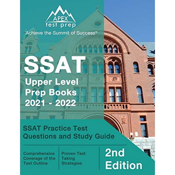 Pre-Owned SSAT Upper Level Prep Books 2021 - 2022: SSAT Practice Test Questions and Study Guide [2nd Edition] (Paperback) 1628457309 9781628457308
