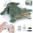 thumbnail image 1 of SSAWcasa 2.4GHz Remote Control Crocodile Toy RC Boat for Kids Aged 6+ (Green), 1 of 6