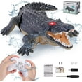 thumbnail image 1 of SSAWcasa 2.4GHz Remote Control Crocodile Toy, RC Crocodile with Glowing Eyes Simulated Alligator RC Boat Toys for Kids Aged 6+ (Black), 1 of 9