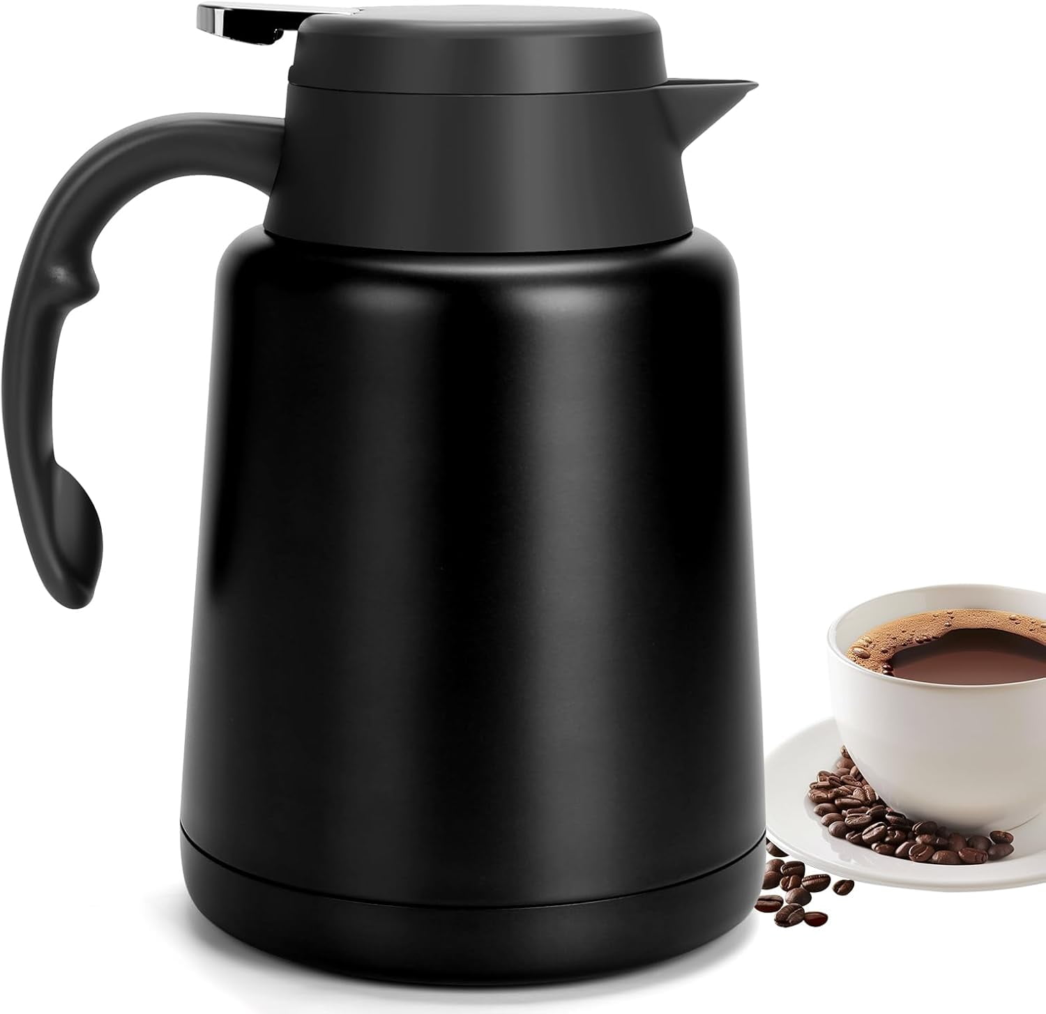 2L Stainless Steel Thermal Beverage Carafe For Coffee And Tea