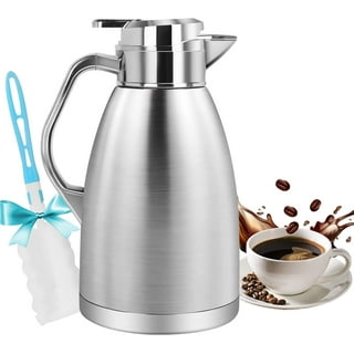 Coffee Urn 30 Cups, 1000W Electric Large Coffee Dispenser with Faucet 5.2L  Stainless Steel Hot Drink Dispenser with Removable Filter for Easy Cleanup