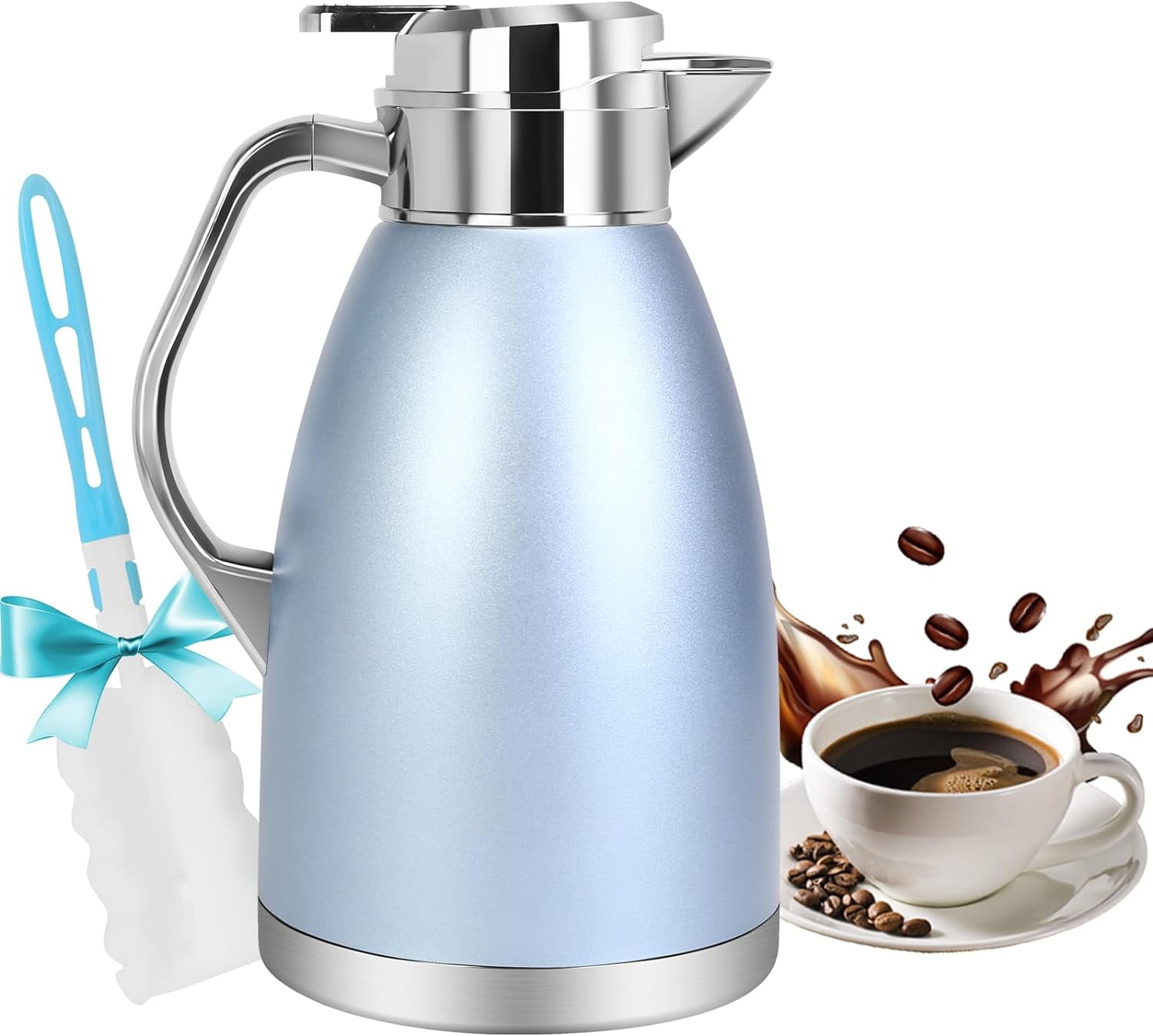 SSAWcasa 61oz Coffee Carafe for Keeping Hot,Stainless Steel