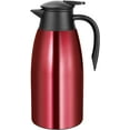 thumbnail image 1 of SSAWcasa Coffee Carafe 68oz Insulated Coffee Thermos for Hot Drinks, Stainless Steel Coffee Dispenser - Keep 12 Hours Hot, 24 Hours Cold (Red), 1 of 7