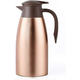 85 oz (2.5L) Coffee Carafe with Pump, Insulated Stainless Steel Coffee  Dispenser, Coffee Carafes for Keeping Hot/Cold, Hot Beverage Dispenser for