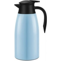 SSAWcasa Coffee Carafes 68oz Stainless Steel Insulated Coffee Dispenser, 12 Hours Hot＆24 Hours Cold (Blue)