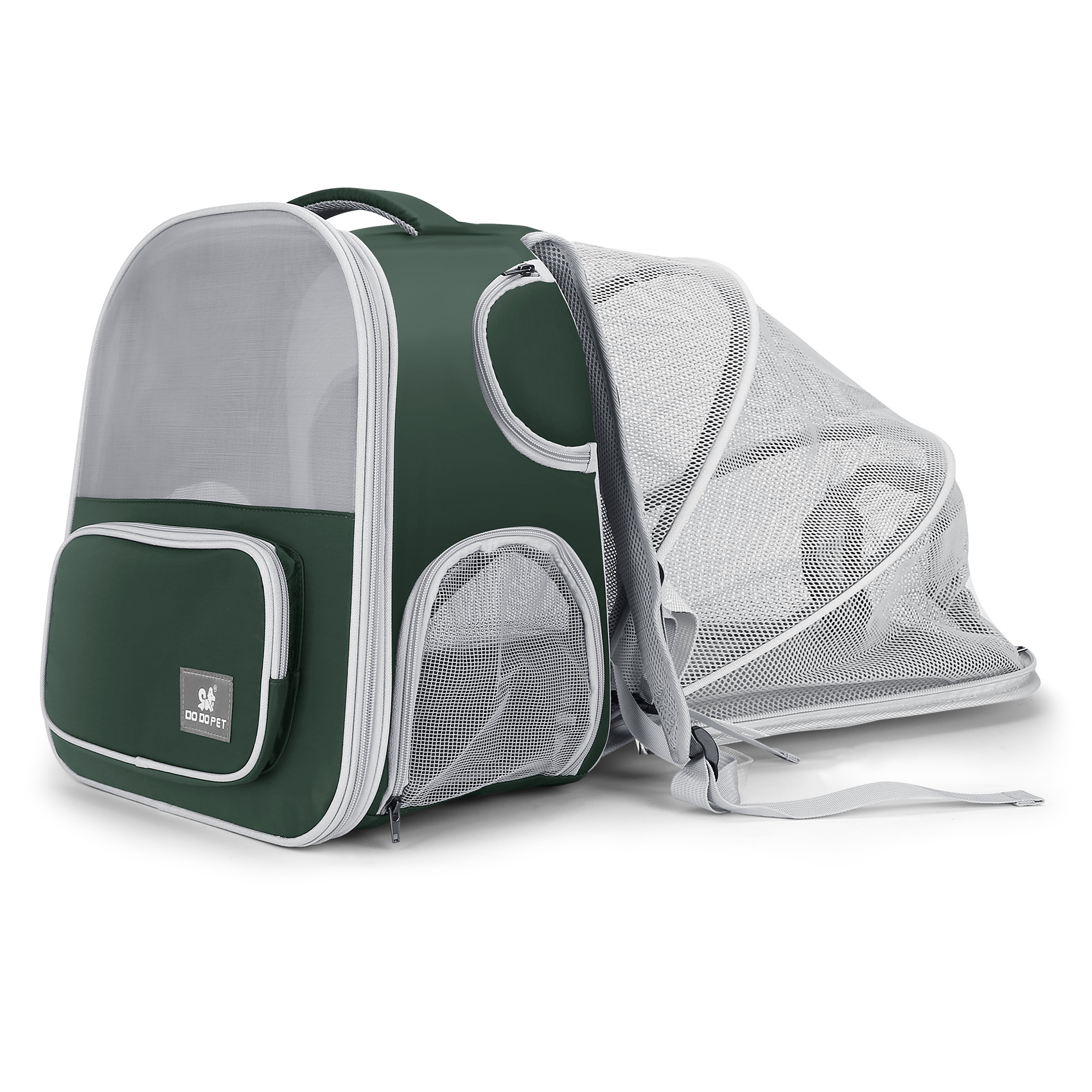 SSAWcasa Expandable Backpacks for Cats Dogs Puppies up to 15lbs, Small