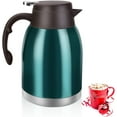 thumbnail image 1 of SSAWcasa Thermal Coffee Carafe Dispenser Large Capacity 68oz Stainless Steel Thermos Flask Unbreakable Double Wall Vacuum Water Tea Pot Beverage Pitcher for Party(Green), 1 of 6