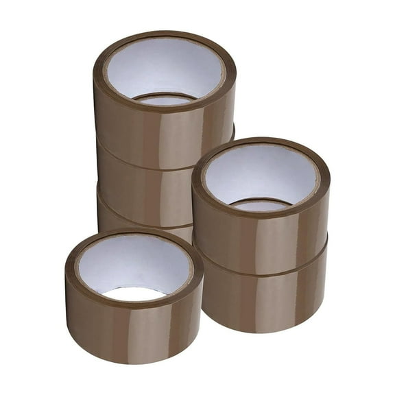 SSBM 1.88 Inch x 55 Yards (165 Feet) Tan Carton Sealing Tape Packing Shipping, 1.75 Mil 36 Rolls