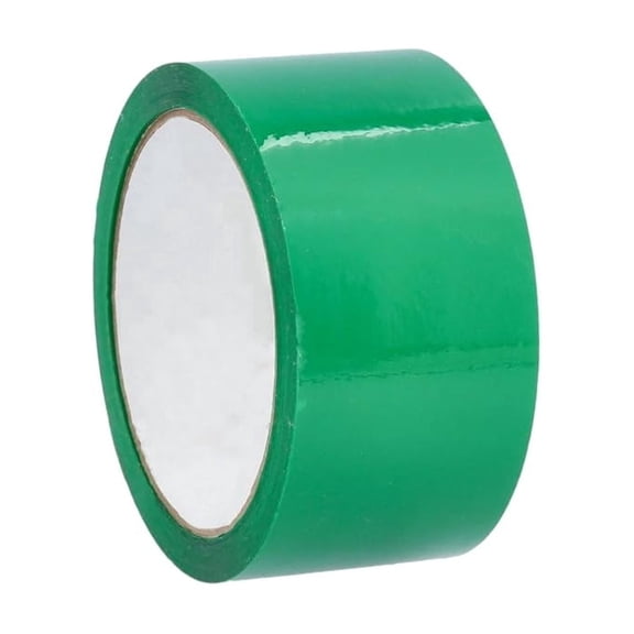 SSBM 1.88 Inch x 110 Yards Green Acrylic Carton Sealing Tape, 2 Mil, Economy Grade, Moving & Packing, 36 Rolls