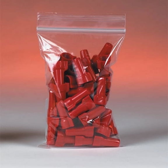 SSBM 1000 Per Case 7" x 5" - 2 Mil Clear Reclosable Poly Bags