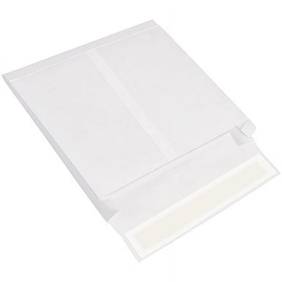 10 x 13 x 2" White "Side" Self-Seal Expandable Tyvek® Envelopes 100 Per Case