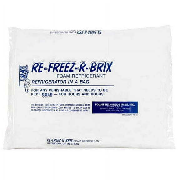 11 1/4 x 9 1/4 x 1" Re-Freez-R-Brix? Cold Bricks - 12 Per Case