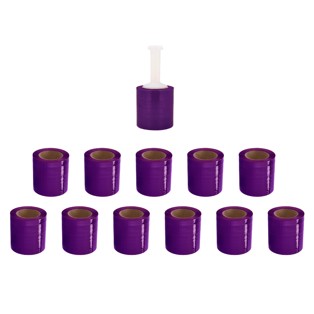 SSBM 12 Rolls 5" x 1000' 80 Gauge Cast Narrow Banding Stretch Wrap