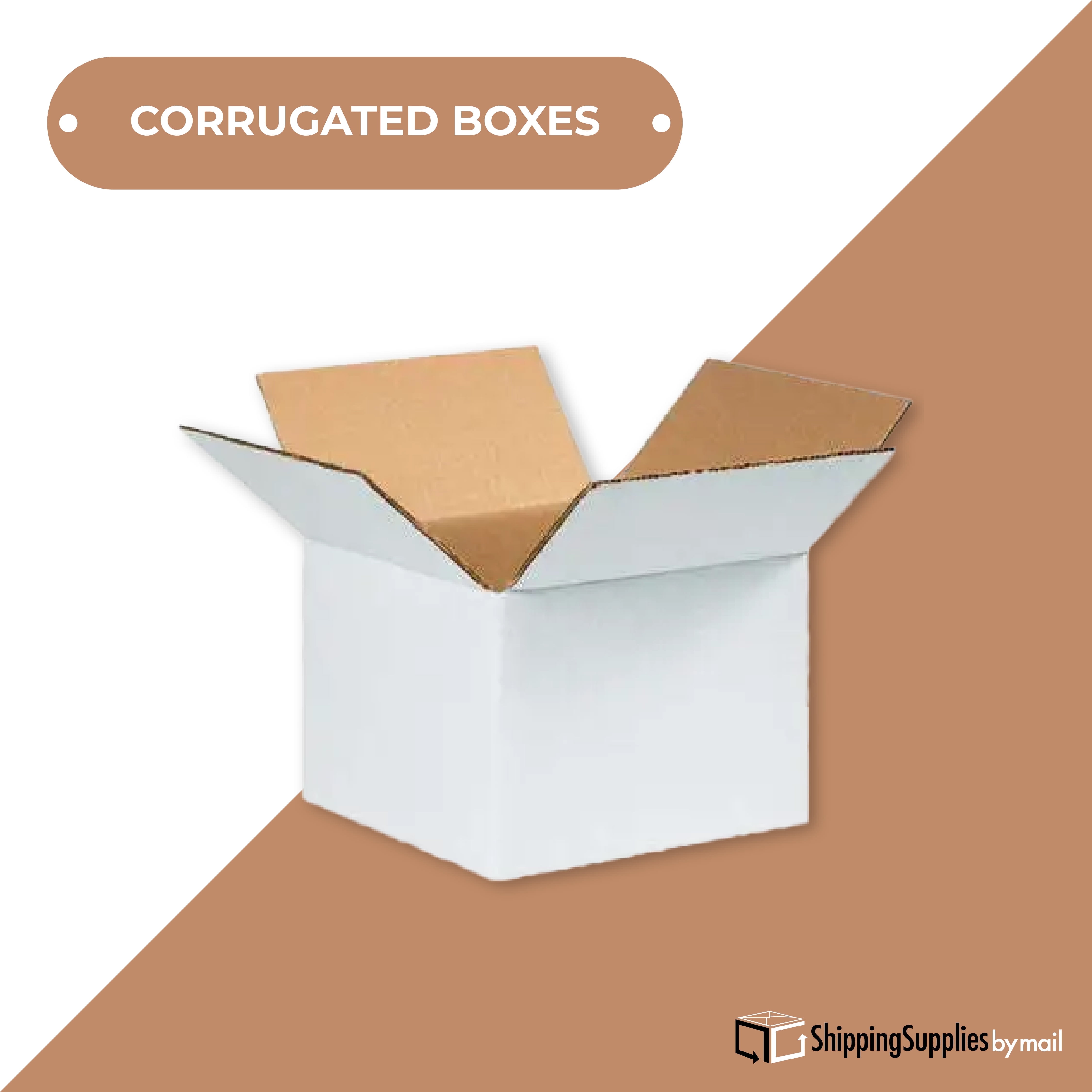 25 Pack 12x6x3 Corrugated Boxes – Shipping Packing Moving Cartons, Kraft, 200#/32 ECT