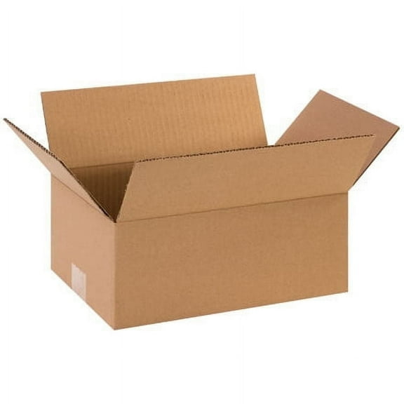ShippingSuppliesByMail Heavy Duty Corrugated Packing Storage Cube Boxes ECT-32, 12x8x5, 25 Pack