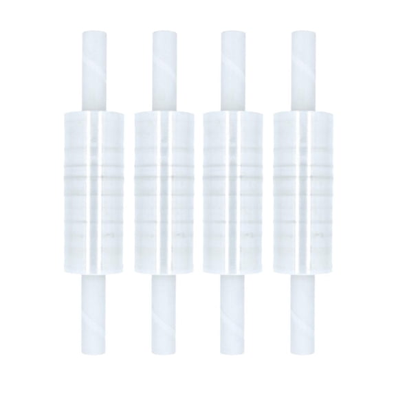 SSBM Stretch Wrap with Extended Core 15 Inch x 1000 Feet 144 Rolls 80 Gauge Clear Plastic Cast Hand Shrink Film for Shipping