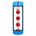 thumbnail image 1 of SSBM 17" x 1476' 3" Core Pre-Strech Blue Colored Film Plastic Hand Stretch Wrap for Branding, Irregular Shaped Items, 34Ga, 256 Rolls, 1 of 8