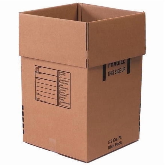 SSBM 18" x 18" x 28" Kraft Double Wall Corrugated Moving Boxes & Supplies Shipping Packing 5/BUNDLE