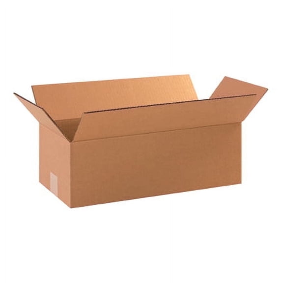 SSBM 18" x 8" x 4" Kraft ECT-32 Single Wall Corrugated Long Boxes Shipping Packing 25/BUNDLE