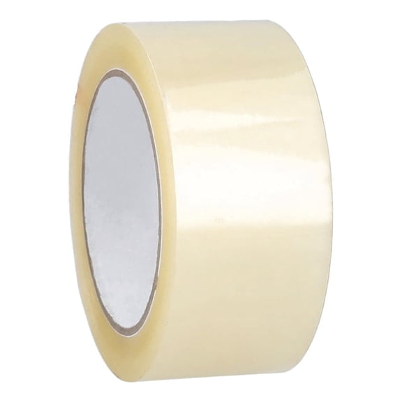 SSBM 2.3 Mil - Carton Sealing Packing Acrylic Tape with Dispenser for Smooth unwind, Secure Seal, Clear, 1.88" x 110 Yard (330 ft), 3" Core, 6 Pack